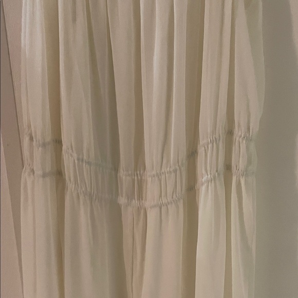 Sheer Chiffon Ivory Maxi Dress - Picture 10 of 11